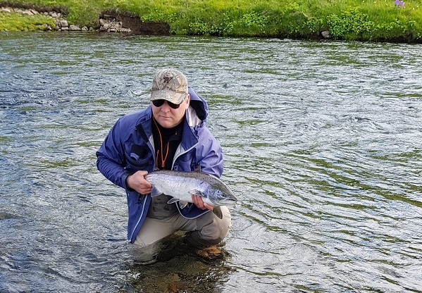 Laxveiði, Kirkjubólsfljót, salmon fishing, lax-a.is